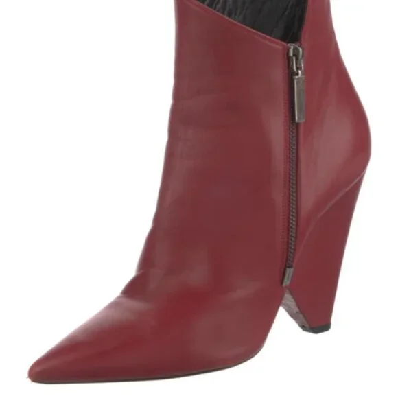 Saint Laurent Leather Bootie Women's Size: 10 | IT 40 - Picture 2 of 5